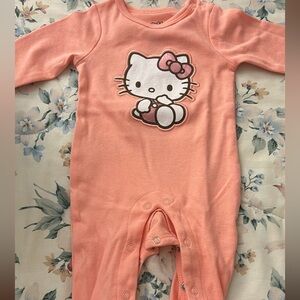 Hello Kitty Coral Footie One Piece